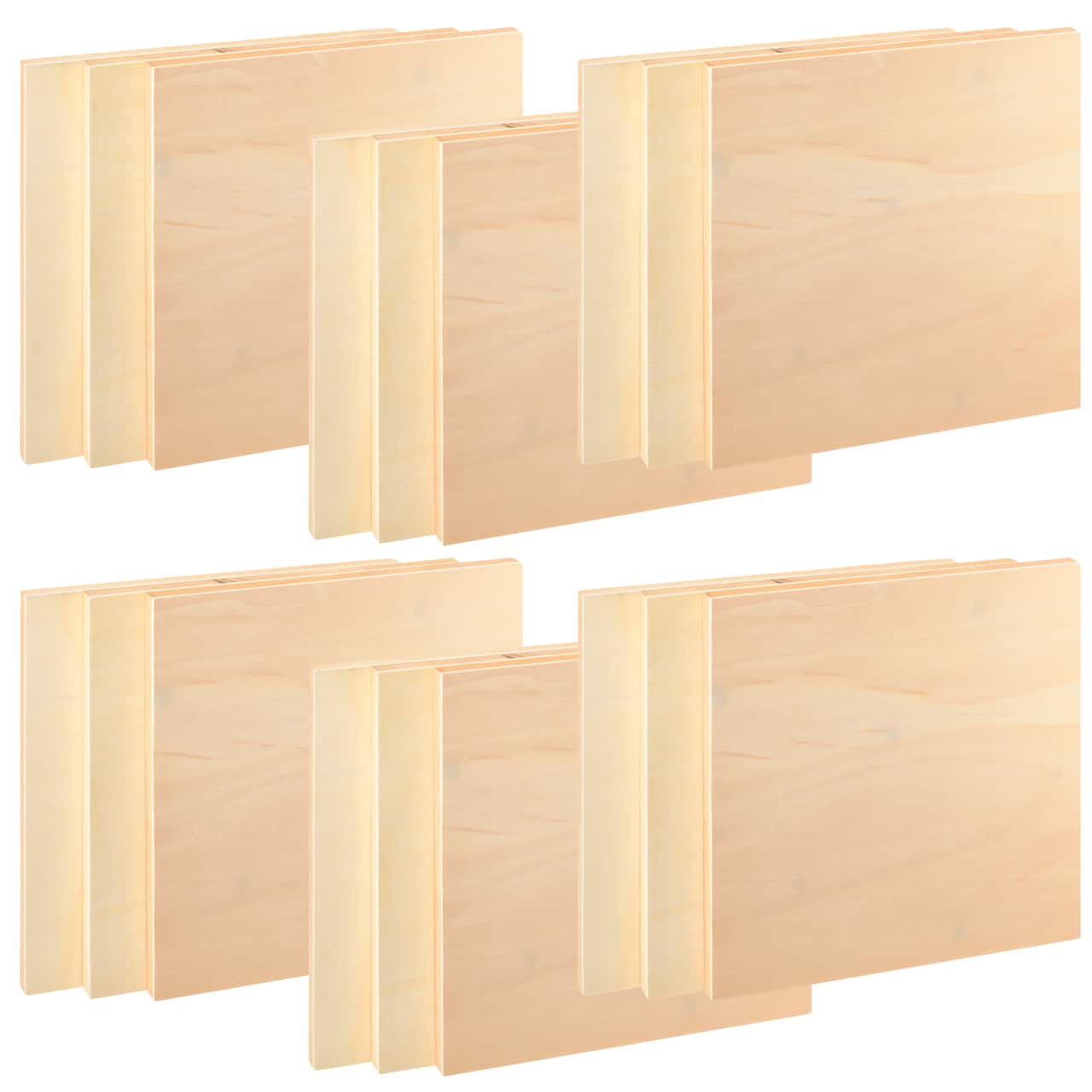 6 Packs: 3 ct. (18 total) 12" x 12" Cradled Wood Painting Panels by Artist's Loft™